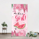Lofaris Summer Watermelon Sweet Baby Shower Rectangle Backdrop